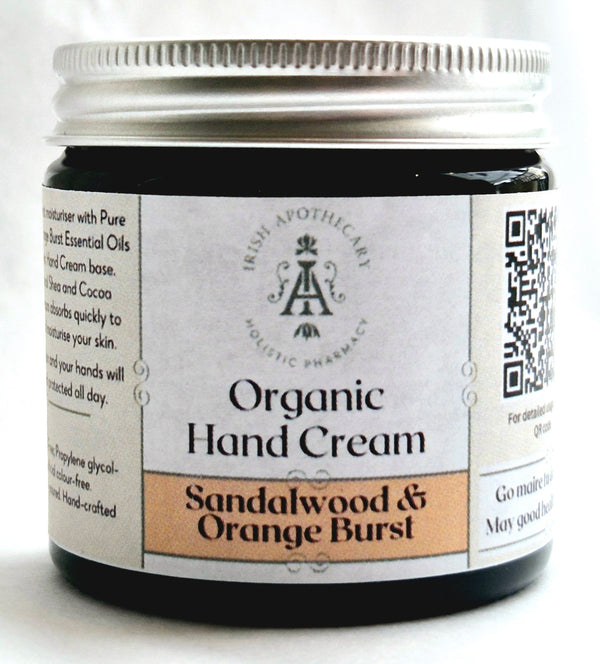 Sandalwood & Orange Burst, Organic Hand Cream