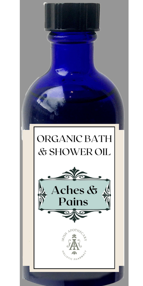 Aches & Pains Bath & Shower Oil, Certified Organic