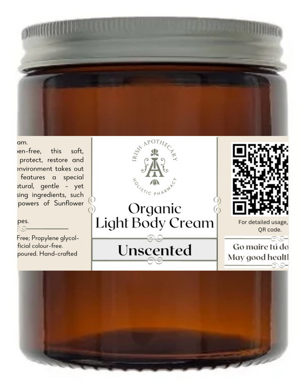 Unscented, Organic Light Body Cream