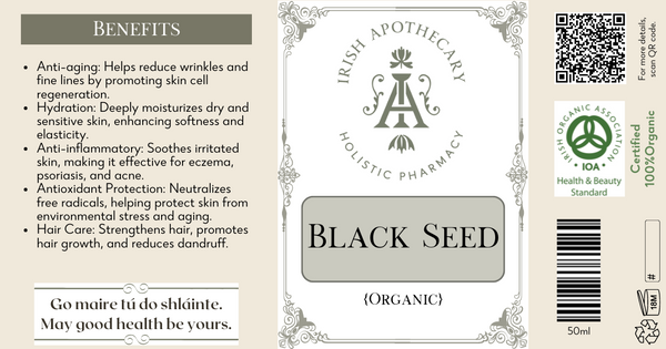 Black (Cumin) Seed Oil, Certified Organic