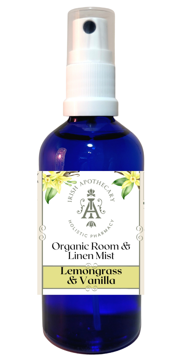 Lemongrass & Vanilla Room & Linen Mist, Certified Organic